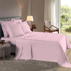 Lençol Casal 4 pçs C/ Abas 200 Fios 100% Algodão - 40 CM DE ALTURA - R