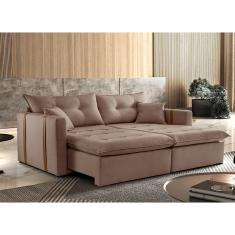 Sofa Cama e Reclinavel Lisboa 1,80m 03 Lugares Mola Ensacada Txr