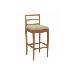 Banqueta de Cozinha Sofia Madeira Maciça 1BMM006CA 1 Un Carvalho/Boucle Bege - Kappesberg