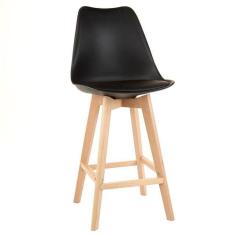 Banqueta Alta Tulip Saarinen Preta Garden Life