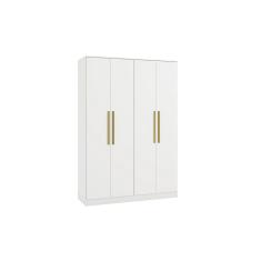 Guarda-Roupa 4 Portas 2 Gavetas Kappesberg Adapt Branco