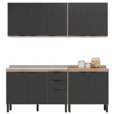 Cozinha Modulada 4 Peças Fi0008 Avena Grafito