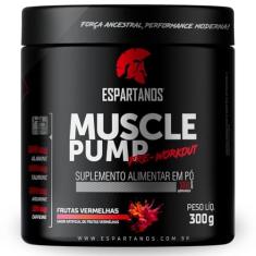 Pré Treino Muscle Pump Pre Workout Frutas Vermelhas 300g - Espartanos