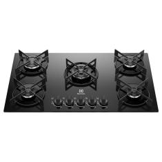 Cooktop 5 Bocas GLP Electrolux Preto Acendimento Automático Efficient KE5GT