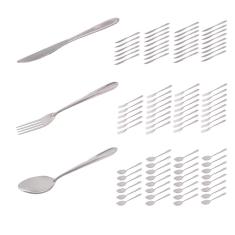 Conjunto 90 Talheres Garfo Colher Faca Inox Luxo