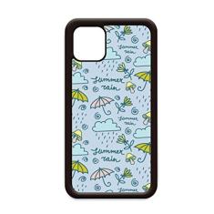 Capa guarda-chuva cogumelo nuvem chuva flor para iPhone 12 Pro Max para Apple Mini Mobile Case Shell