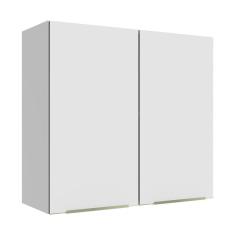 Armário Aéreo 70 Cm 2 Portas Branco/branco Veludo Lux Madesa Branco