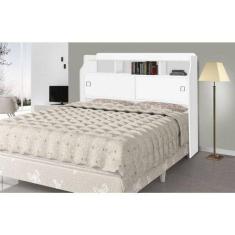 Cabeceira De Casal Jessica 1.40  branco  - Cambel Móveis