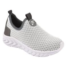 Tênis Infantil Calce Fácil Confortável Cinza-Unissex