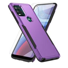 Asuwish Capa de telefone para Moto G Stylus 5G 2021 com película protetora de tela de vidro temperado e fina híbrida protetora de corpo inteiro acessórios para celular Motorola GStylus G5 XT2131DL