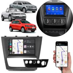 Kit Multimídia Carplay Gol Saveiro G6 2013-2016 7 Pol MP5 + Moldura 4 