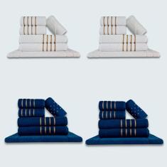 Jogo De Toalhas 24 P?s Cole??o Montreal 100% Algod?o Br+az