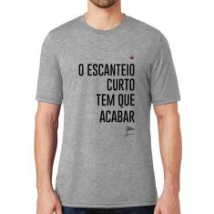 Camiseta O escanteio curto tem que acabar - Foca na Moda, Cinza, P