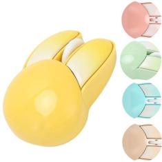 Mouse Sem Fio Bluetooth Silencioso Design Simétrico de 3 Botões Alcanc