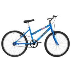 Bicicleta Aro 24 Ultra Bikes Chrome Line Feminina sem Marcha, Azul, Ar