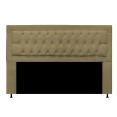 Cabeceira Casal Lunna 140 cm Suede Bege - D A Decor