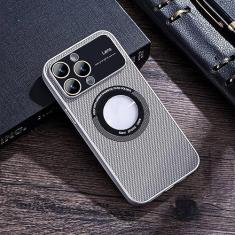 Capa fosca de luxo para iPhone 14 13 12 Pro Max 11 13 14 Pro Protetor de câmera de janela grande à prova de choque Capa de telefone para iPhone 14 Pro, Prata, Para iPhone 13 ProMax