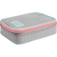 Tilibra - Estojo Box Académie Dots Cinza