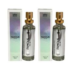 Kit 2 Perfume Masculino Famous For Him Amakha Paris 15Ml