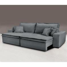 Sofa Retrátil e Reclinável com Molas Cama inBox Premium 2,12m tecido e