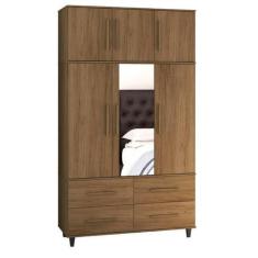 Roupeiro Armário Triplex três partes Guarda Roupas London casal 6 port