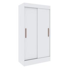 Guarda-Roupa 2 Portas Correr 2 Gavetas Milano Multimóveis CR4143 Branc