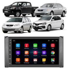 Kit Central Multimídia Android Corolla Filder Etios Hilux Rav 7 Polega