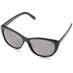 Óculos de Sol Polo London Club lente com Proteção UVA/UVB - Kit acompanha com estojo e flanela, Preto, único