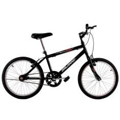 Bicicleta Infantil Aro 20 Masculina Cross Bmx Freestyle Preta-Masculino