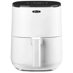 Fritadeira Elétrica AirFryer 2.9L com Painel Digital e Frigideira Antiaderente, 1400W, Branca, 110v, BELLA 17279, Branco