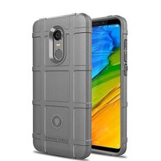 Capa para Xiaomi Redmi 5 Plus, proteção robusta, material TPU de fibra de carbono, macia, antiderrapante, antiimpressões digitais, capa totalmente protetora para Xiaomi Redmi 5 Plus