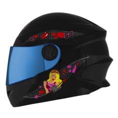 Capacete Fechado Mixs Start Infantil Selfie, PRETO, 54