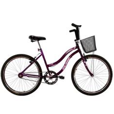 Bicicleta Aro 26 Feminina Beach Sem Marcha Violeta - Dalannio Bike, 26