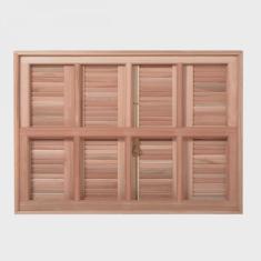 Janela Guilhotina com Ferragem Je821 Esel 120x150x12cm