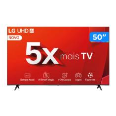 Smart TV 4K 50&quot; LG Ultra HD 50UT8050 com Processador a5 Ger7 AI, Alexa/Chromecast integrado, Otimizador de Jogos, webOS 24 e Controle Smart Magic