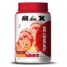 Top Whey Mais Sabor 900g sorvete de frutas Max Titanium