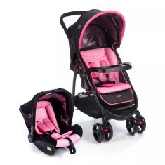 Carrinho de Bebe Travel System Nexus Rosa com Bebê Conforto - Cosco