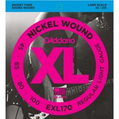 D'addario - Encordoamento Para Baixo 4 Cordas 045 Exl170