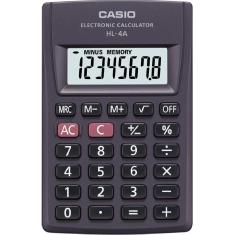 Calculadora de Bolso 8 Digitos Preto HL-4A 1 un Casio