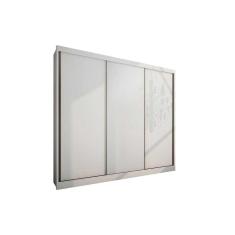Guarda Roupas 3 Portas De Correr E 8 Gavetas Diamond Plus Branco - Novo Horizonte