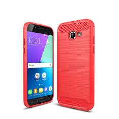 Capa para Samsung Galaxy A3 (2017), anti-riscos e resistente a impressões digitais totalmente protetora capa de Cover Case material de fibra de carbono TPU adequado para o Galaxy A3 (2017)