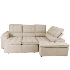 Sofá Retrátil Reclinável 5 Lugares Meridian Hellen