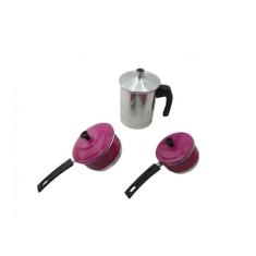 Cuscuzeiro Individual para Duas Pessoas Liso Rosa - Continental