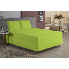 Jogo de Lençol Queen 3 Peças Luva de Box 55cm Altura Malha Algodão - D