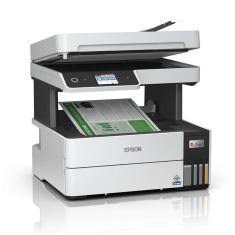 Impressora Epson Multifuncional Tanque De Tinta L6490 Branco/preto Bivolt