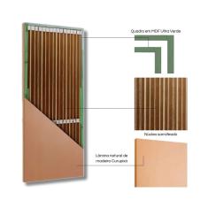 Porta de Madeira Sarrafeada 210x102cm Friso 23 Jb Portas Curupixá