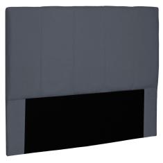 Cabeceira Estofada Cama Box Casal Ravenna 140cm Suede Cinza