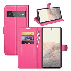 Capa para Pixel 6 Pro, capa para celular Google 6 Pro, couro PU com suporte para cartão de crédito, capa carteira flip com suporte [compartimentos para cartão] [fecho magnético] para Google Pixel 6
