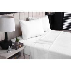 Lençol CASAL 4 peças para Cama Box 200 fios 100% Algodão - LF EXOVAIS,