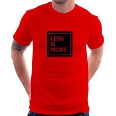Camiseta Less is More - Foca na Moda, Vermelho, P